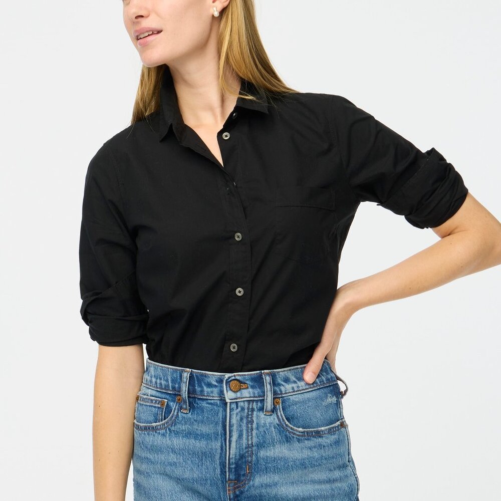 J. Crew Slim Black Button-Up Shirt - Picture 3 of 5